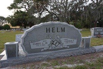 Helm tombstone - Burial Monuments in Bradenton, FL