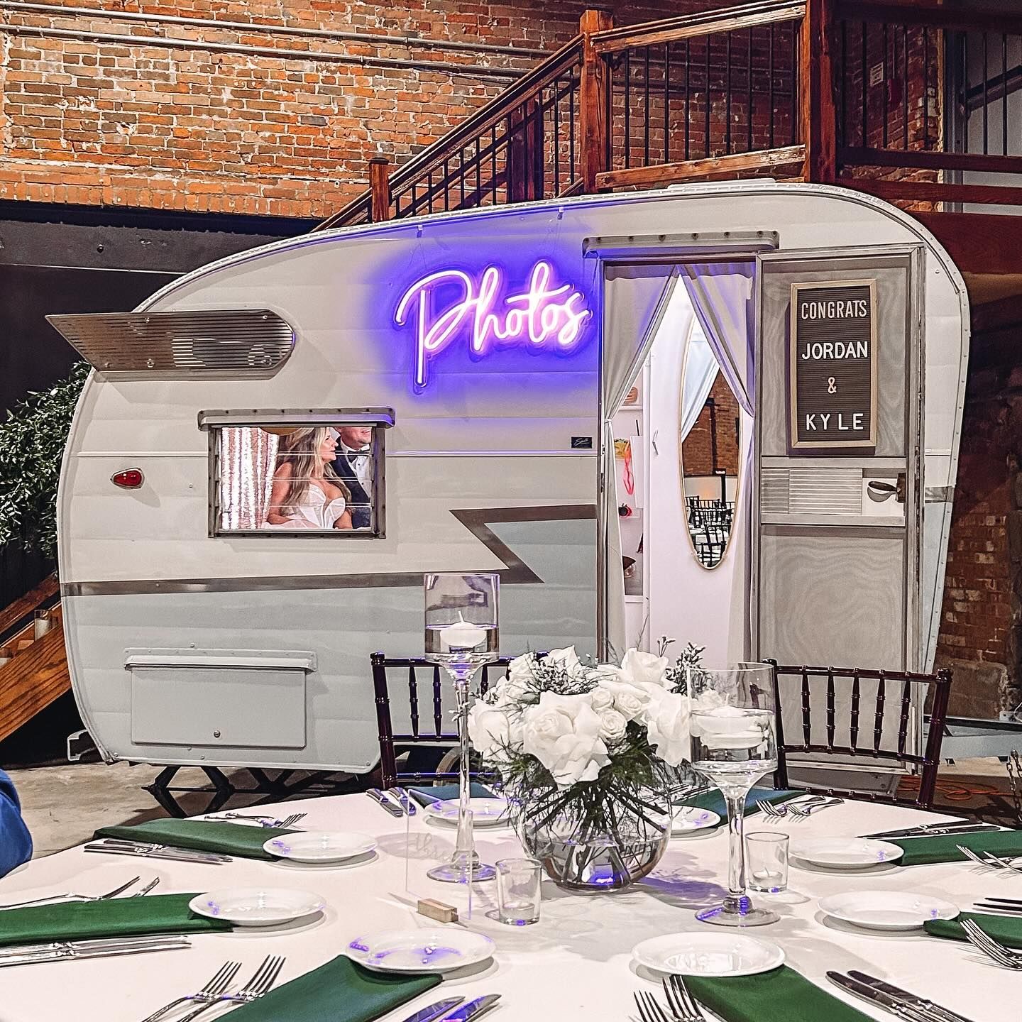 joy bird photo booth camper