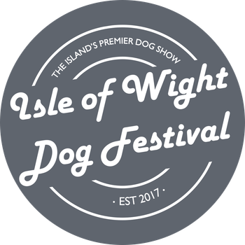 A logo for the isle of wight dog festival