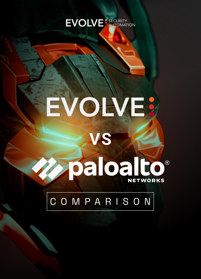 A poster for evolve xdr vs splunk comparison