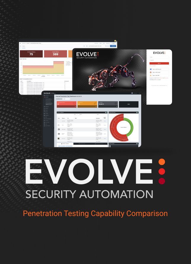 Evolve security automation penetration testing capability comparison