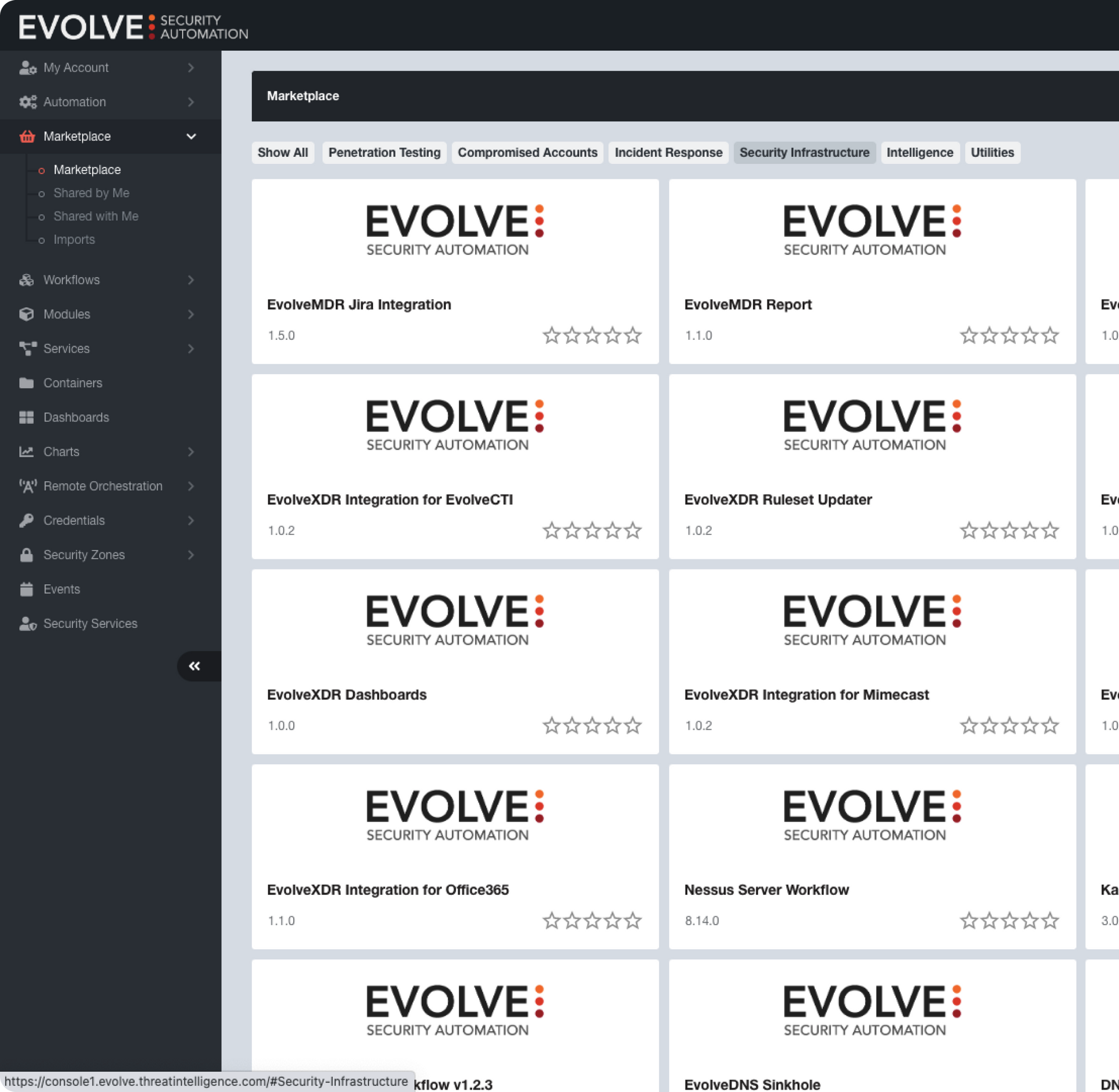 A screenshot of a website called evolve