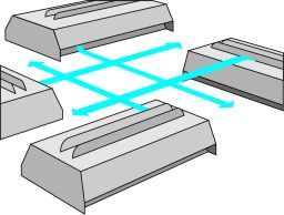 A drawing of a maze with arrows pointing in different directions.