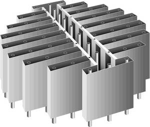 A bunch of metal boxes stacked on top of each other on a white background.