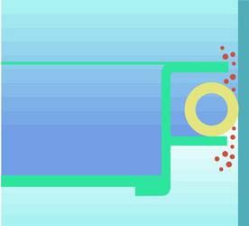 Ein Bild eines Schwimmbeckens mit einem daran befestigten Rettungsring.