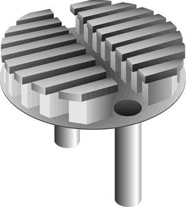 A black and white drawing of a drain with a hole in the middle.