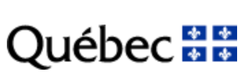 Le mot Québec est sur fond blanc
