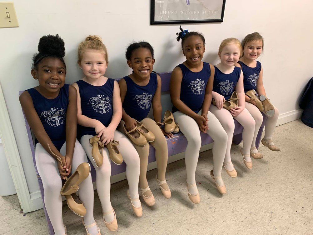 young dancing students