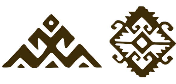 Turkish rug motifs, hands on hips