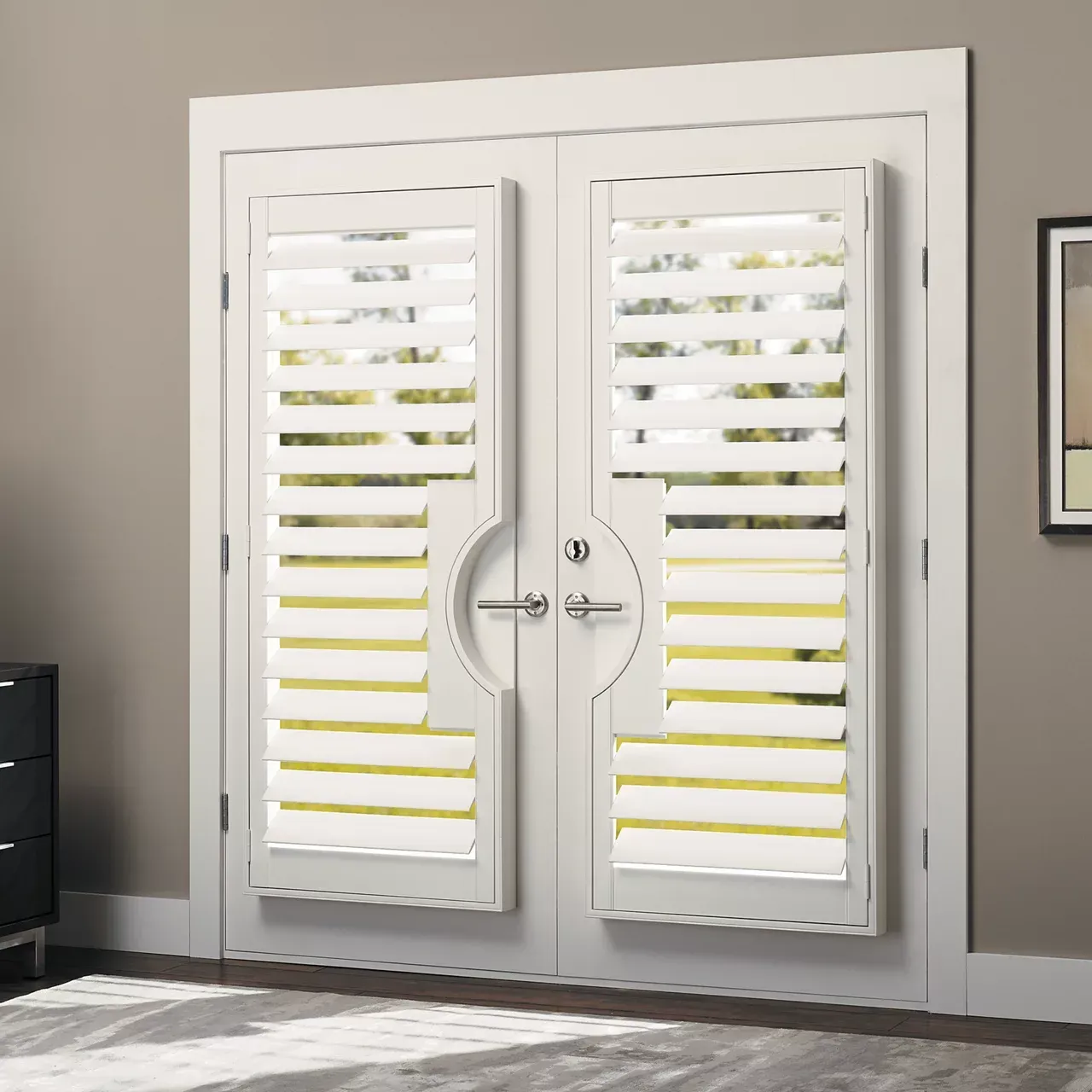 White Shutter Window — Pomona, CA — Althan Design Draperies & Decor