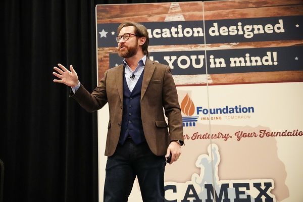 Brett Culp speaks at CAMEX25 in Fort Worth