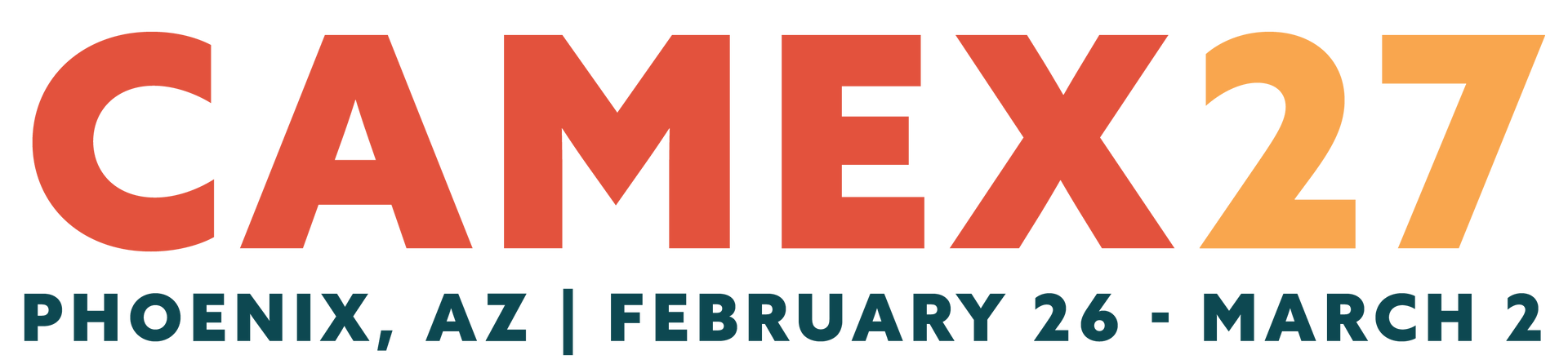 A logo for camex 25 in fort worth texas