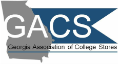 The logo for the georgia association of college stores