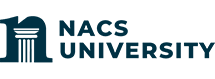A logo for nacs university.