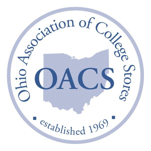 The logo for the ohio association of college stores