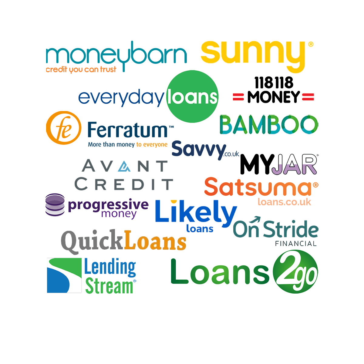 A bunch of logos for different types of loans