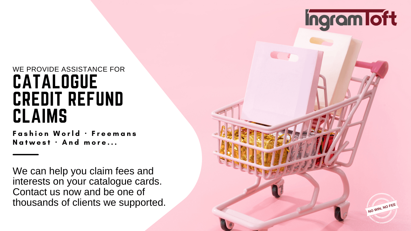 A shopping cart filled with books and bags on a pink background.