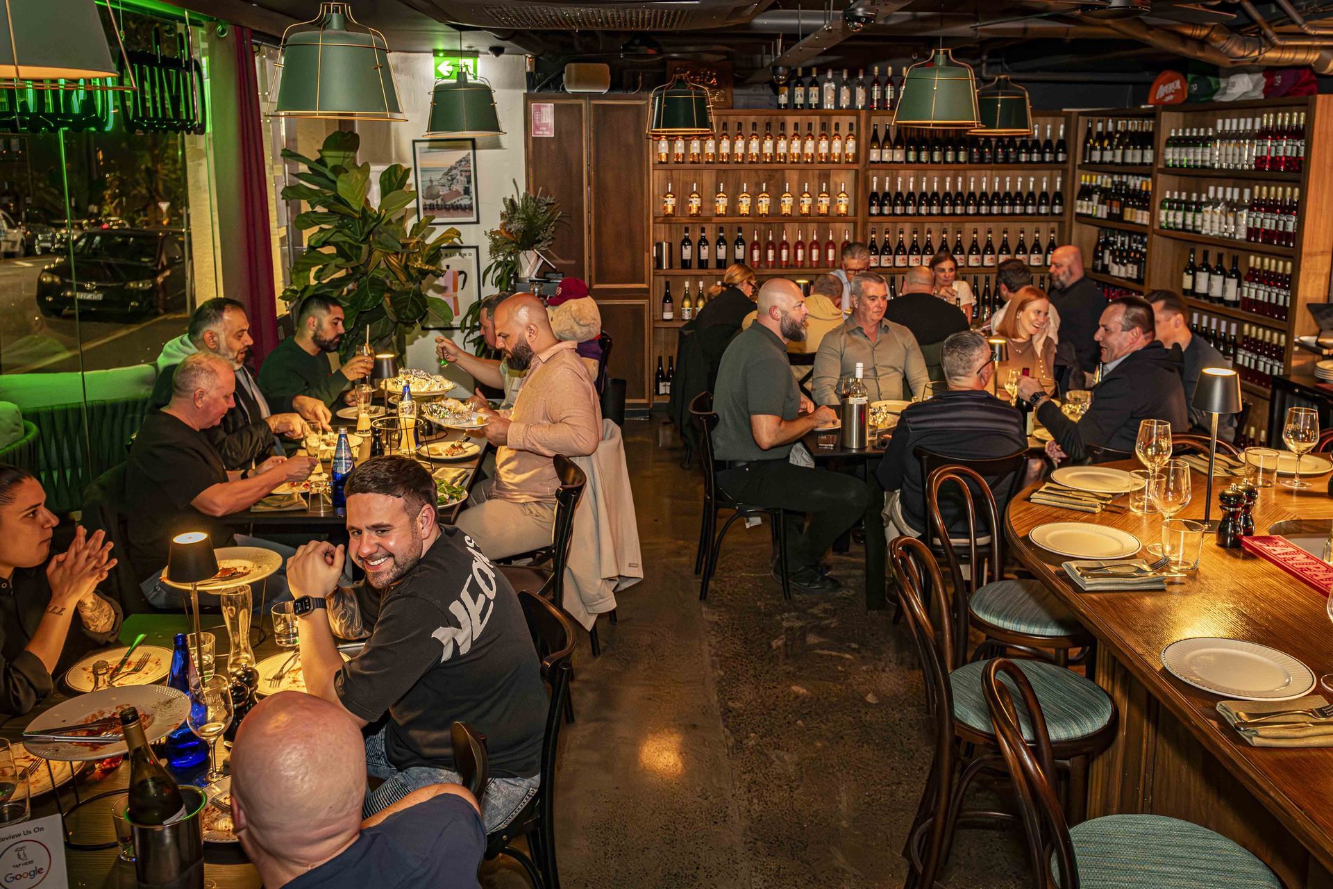 People eating at Divino Osteria