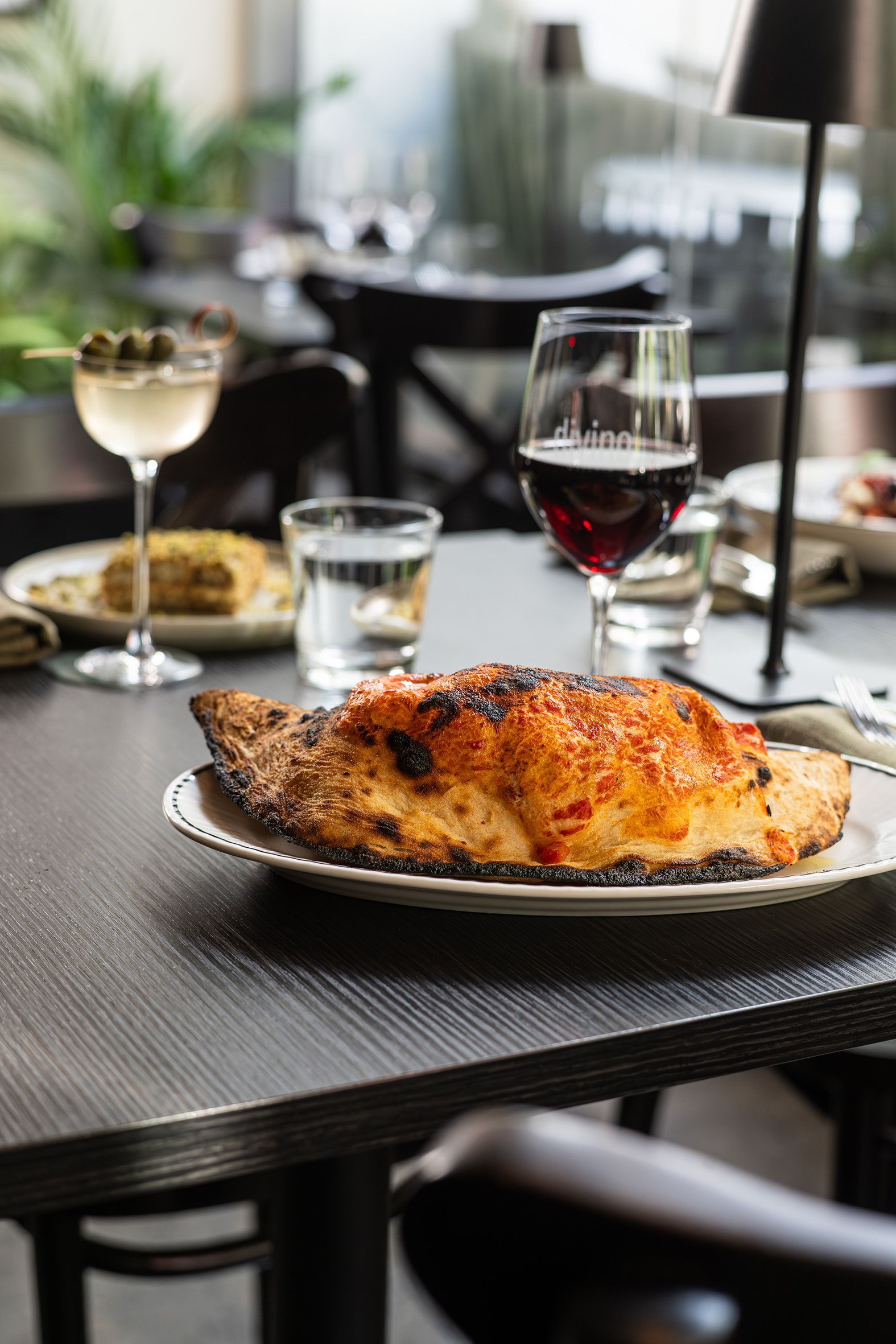 Puffed baked woodfired pane,