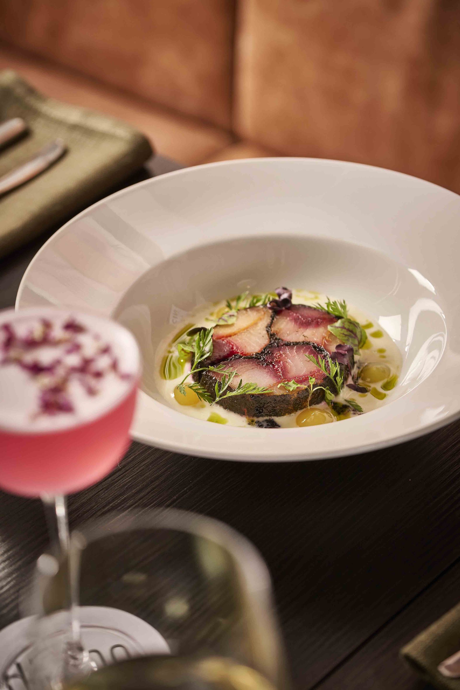 Kingfish mosaic carpaccio