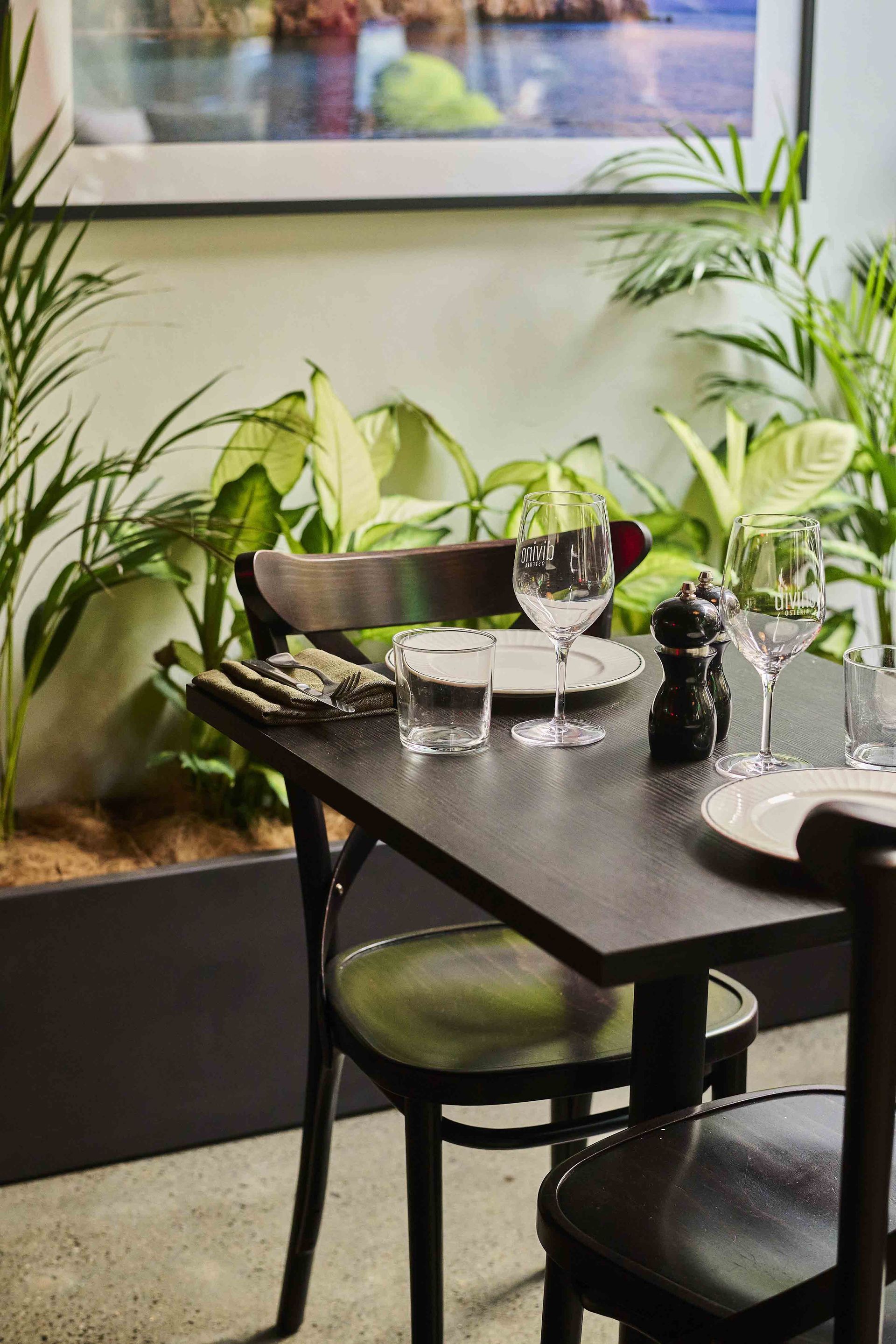 Divino Osteria front indoor seating