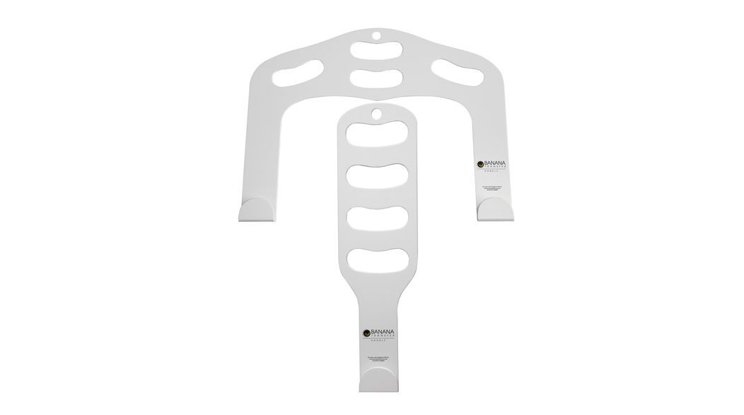 White plastic medical splint.