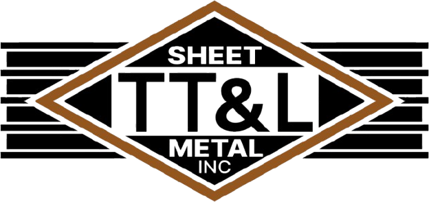 TT&L Metal Inc. logo with brown diamond, black stripes, and white text