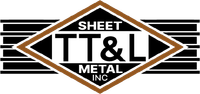 TT&L Metal Inc. logo with brown diamond, black stripes, and white text