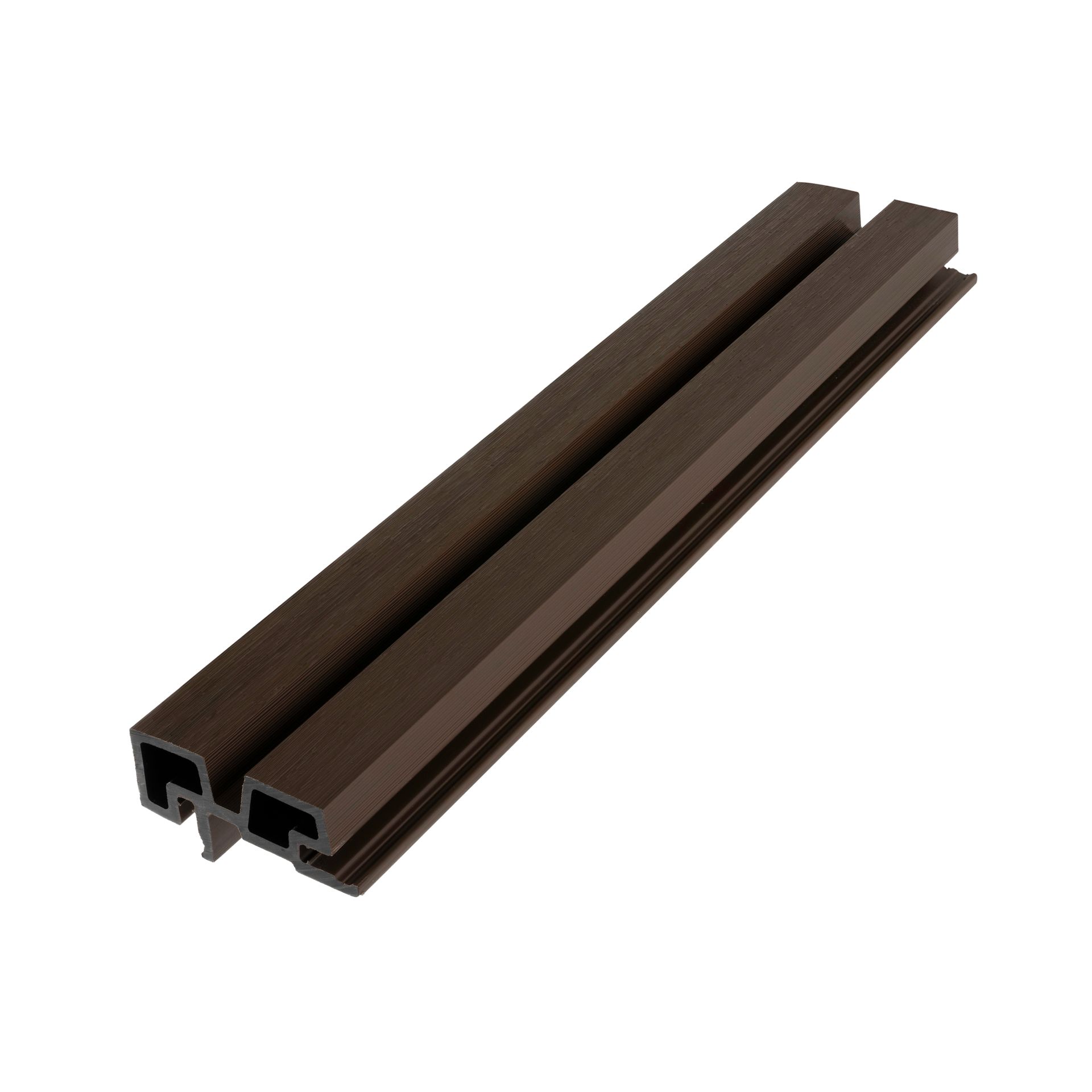 Een stuk bruin plastic dat op hout lijkt