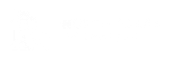 White logo on a white background, with the silhouette of a building and a box.