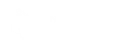 White logo on a white background, with the silhouette of a building and a box.
