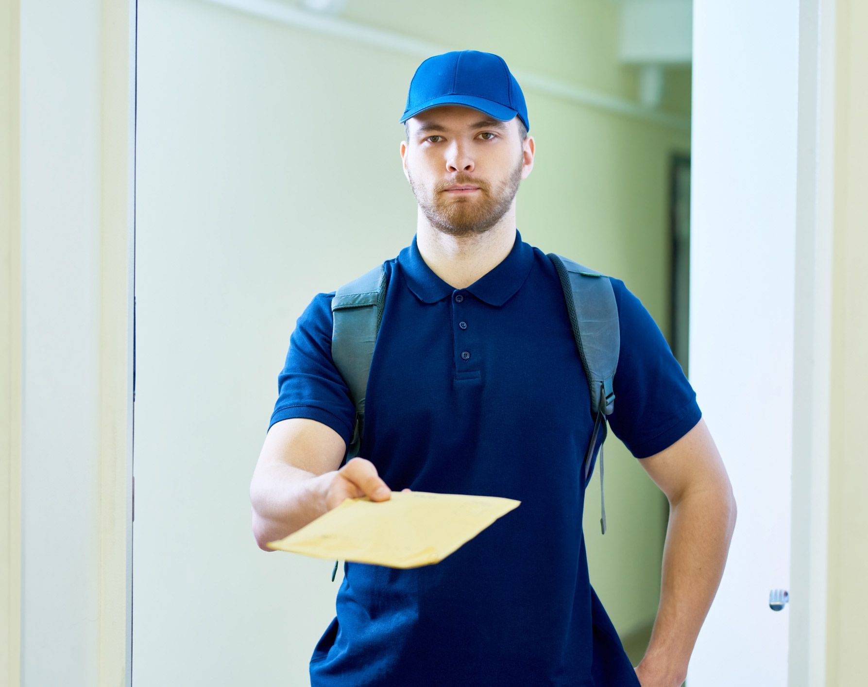 Man holding an envelope | Oak Flats, NSW | Noble Commercial & Investigations