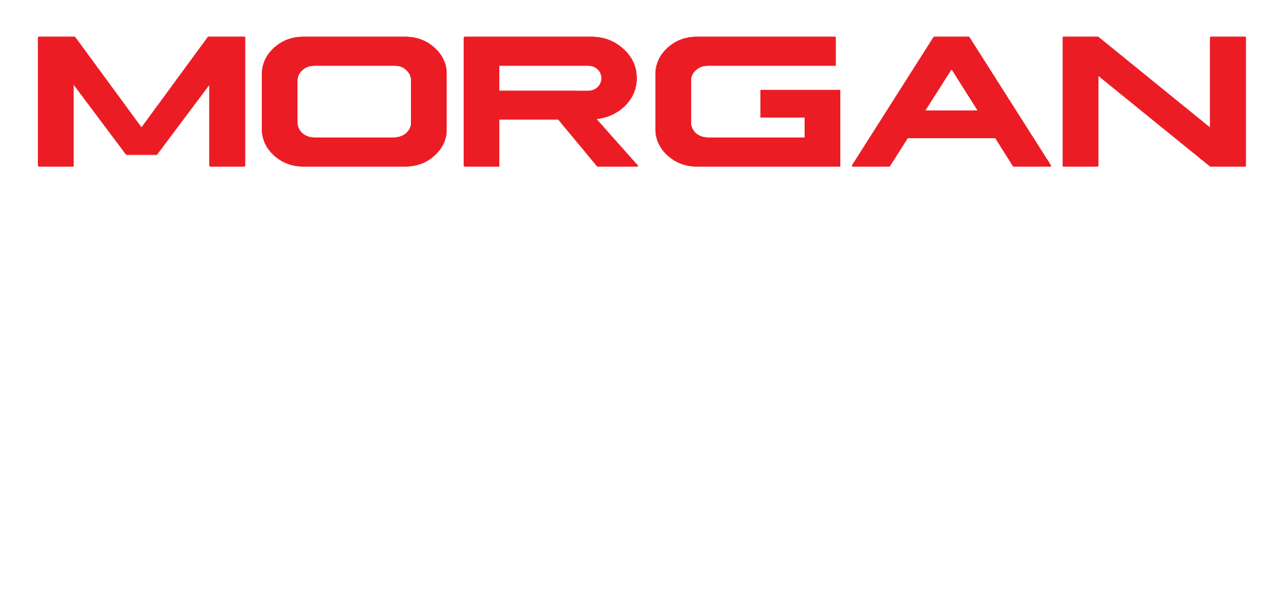 The morgan logo is red and white on a white background.