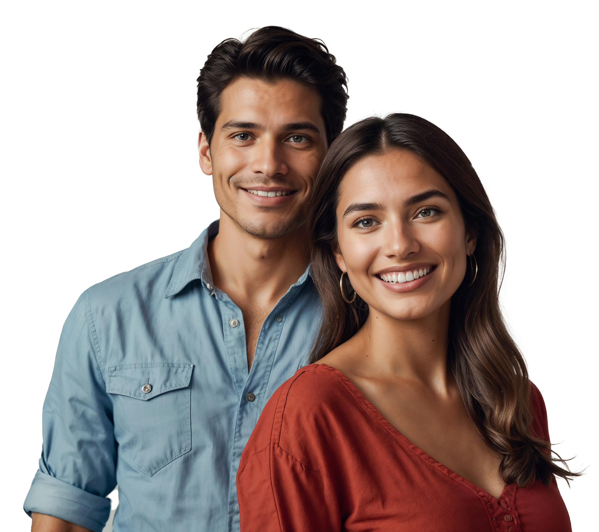 A man and woman are holding a little girl in their arms.