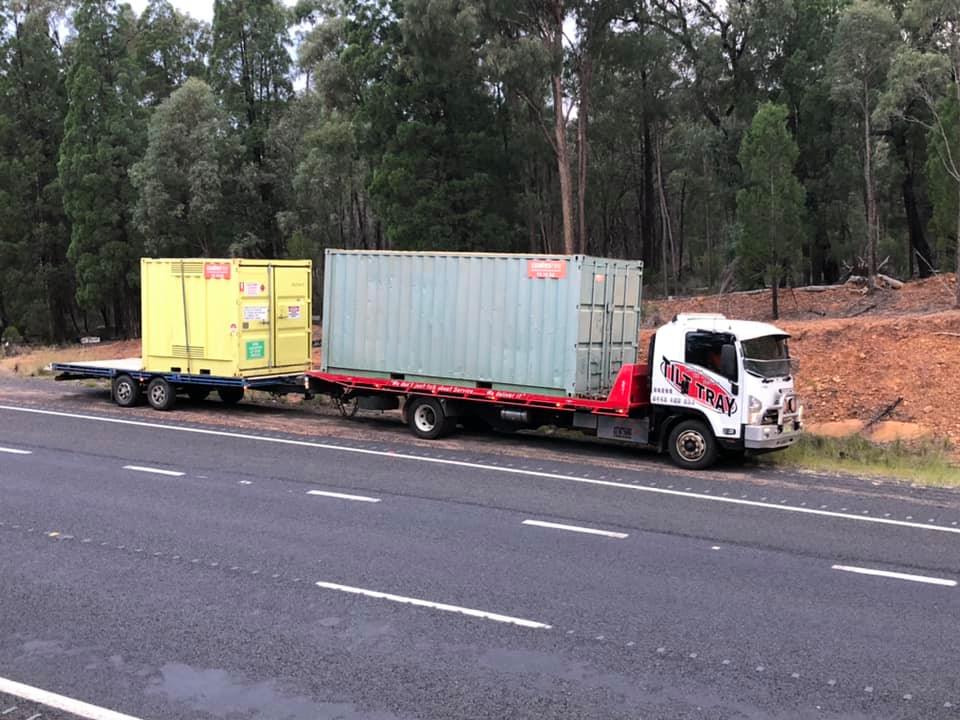 Truck Transporting Containers — Towing in Dubbo, NSW