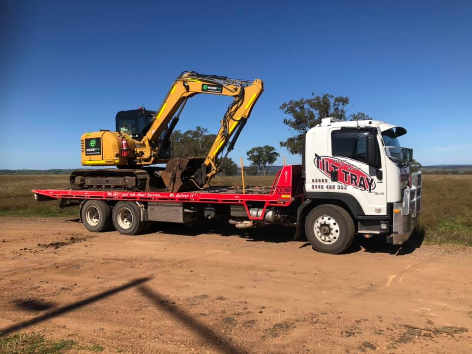 Truck Transporting Machinery — Towing in Dubbo, NSW