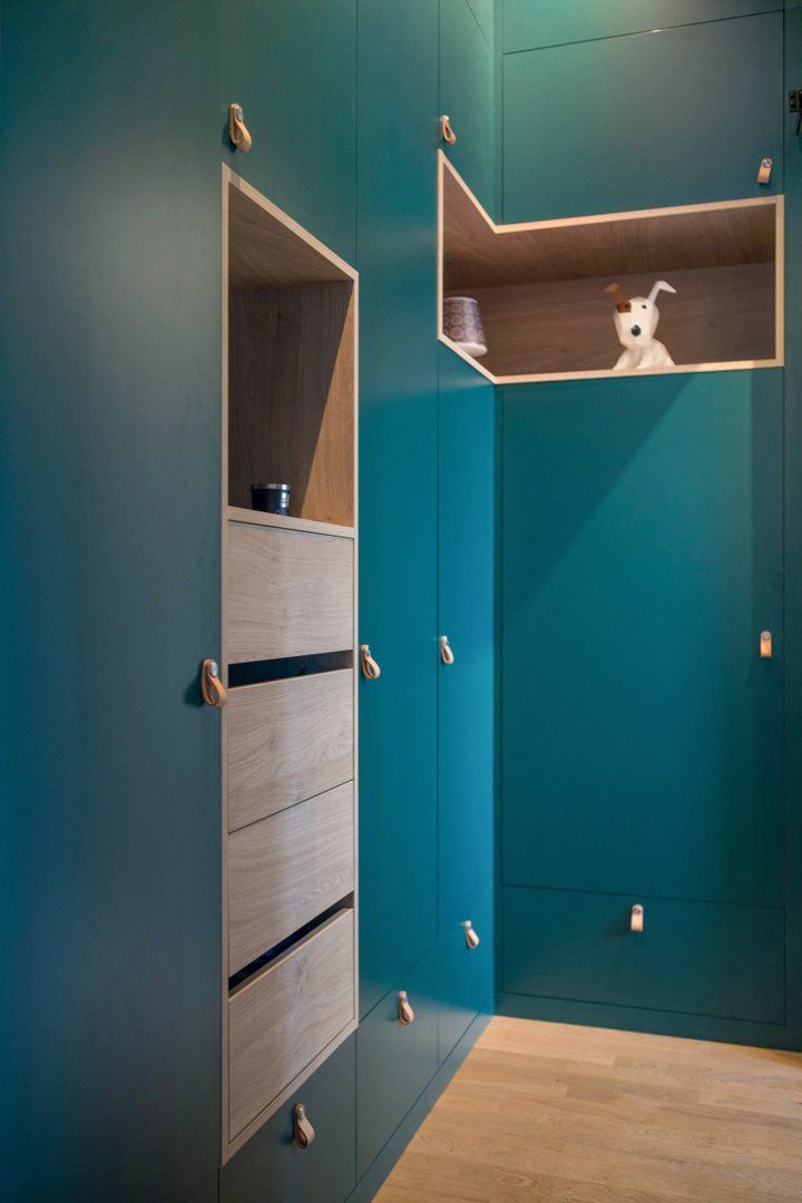 Chambre rénovée avec agencement d'intérieur par Atelier OCTA