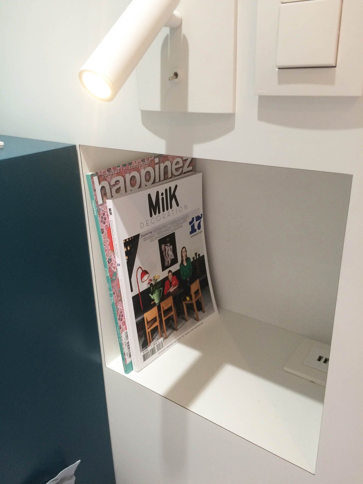 Niche de rangement dans chambre