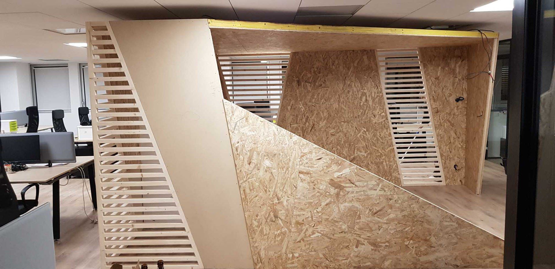 Box cloisonné dans open space