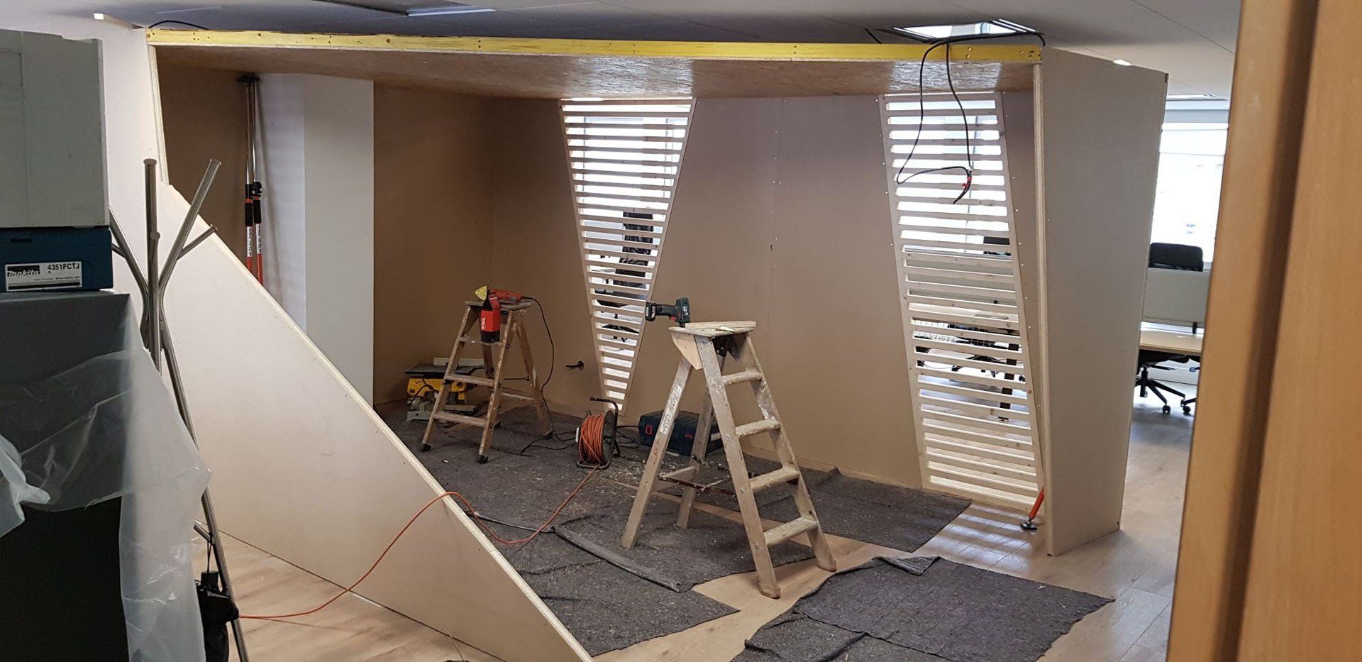 Travaux d'agencement de bureaux