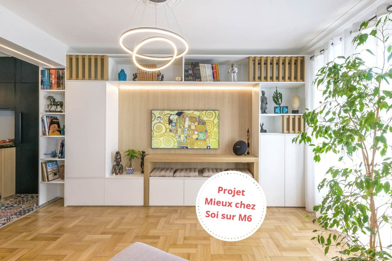 Rénovation d'appartement autour de mobilier sur mesure à Lyon