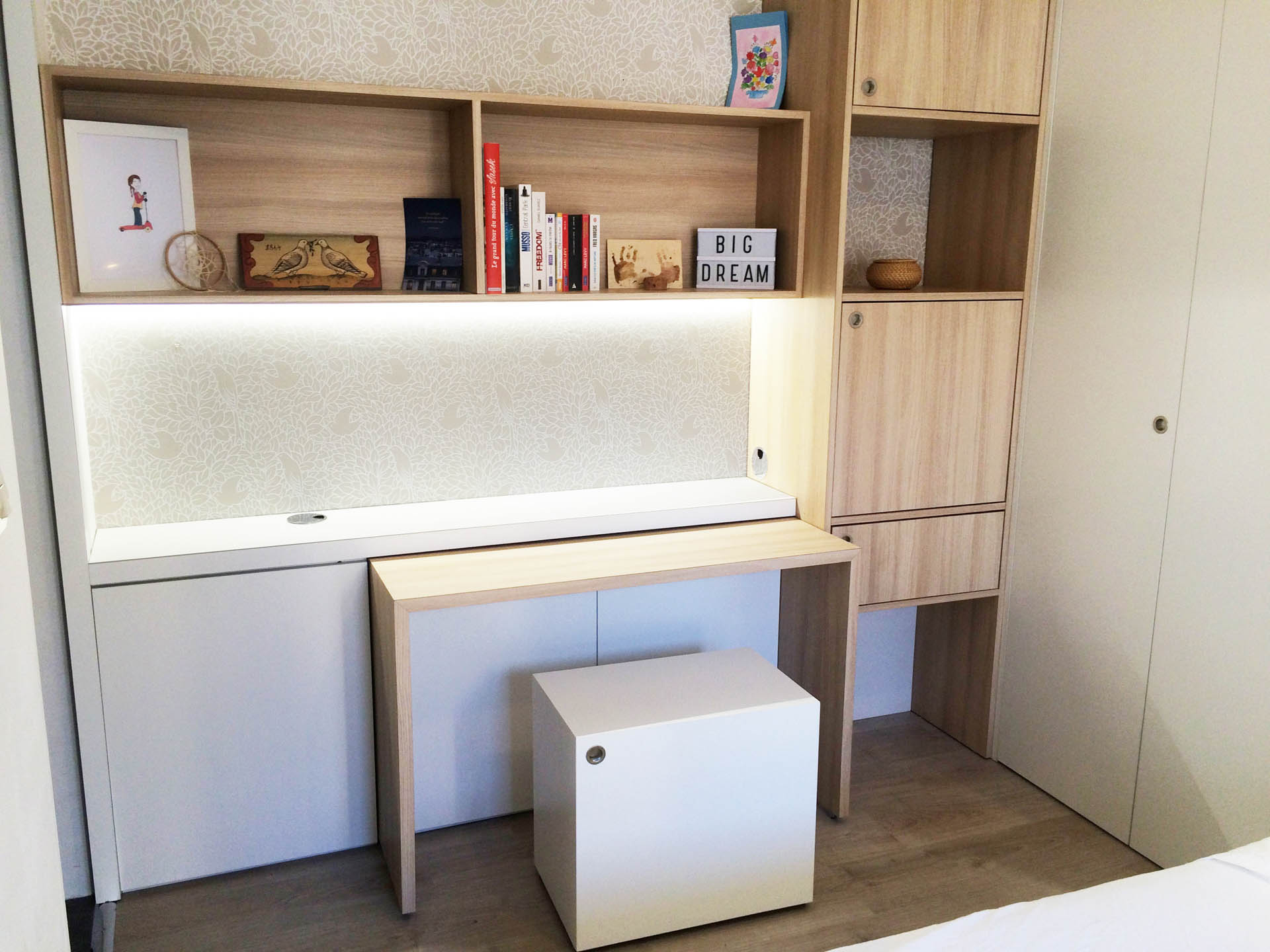 Réalisation d'un bureau modulable