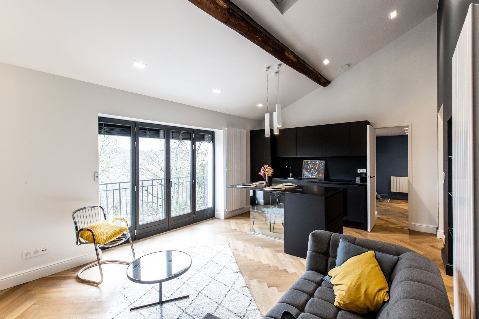 Rénovation d'intérieur de l'espace salon cuisine