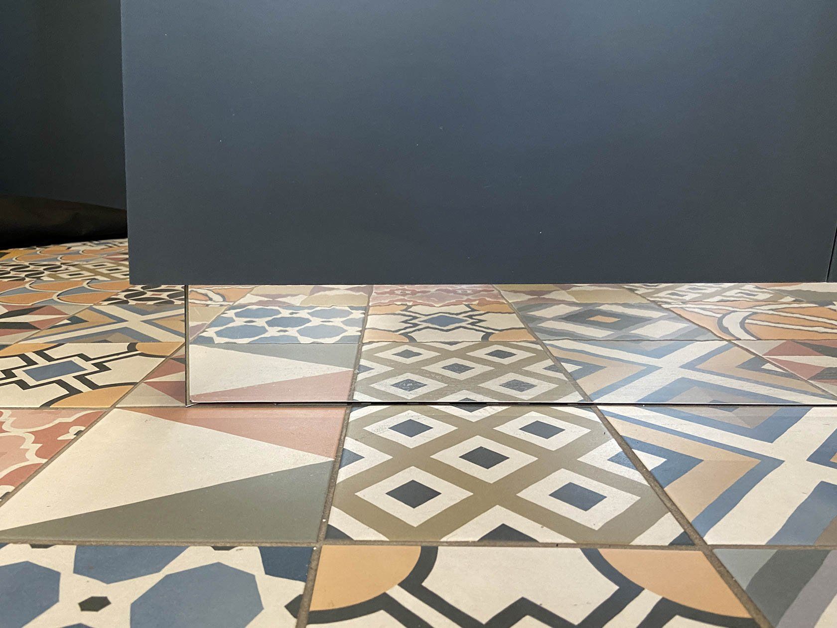 Pose de carrelage carreaux de ciment