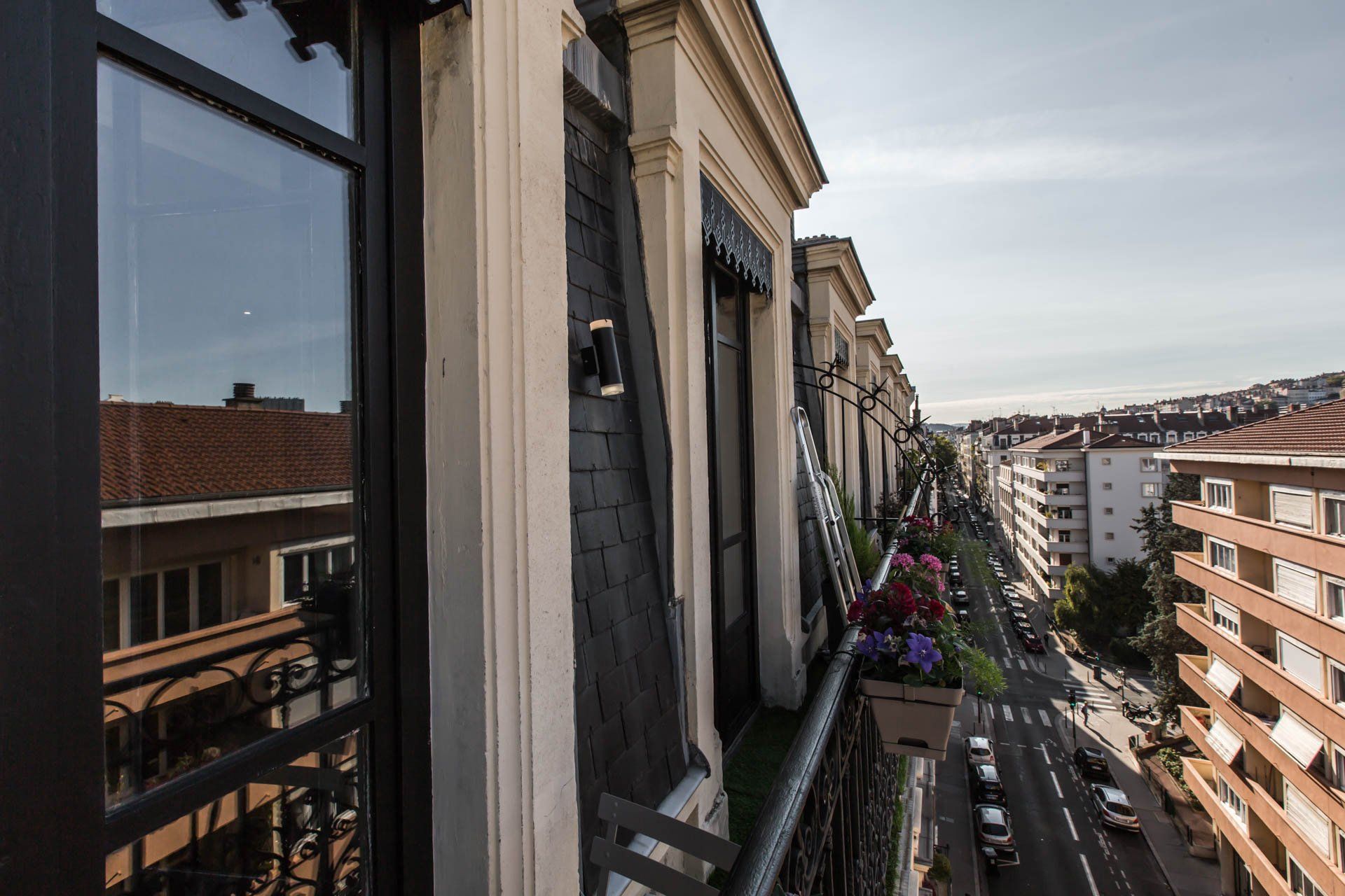 Balcon de l'appartement après rénovation