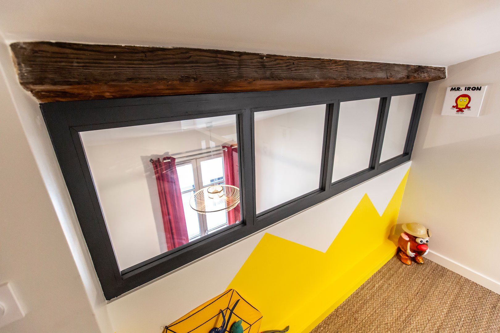 Verrière dans l'appartement