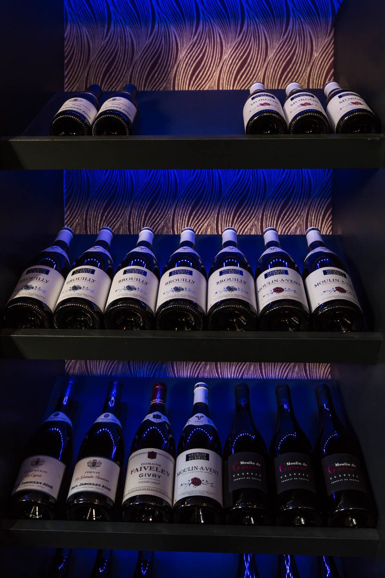 Cave à vin créée sur mesure pour la rénovation du restaurant à Lyon