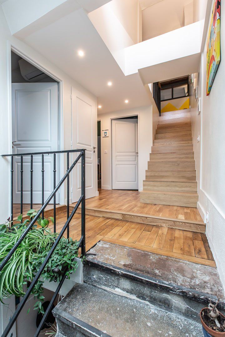 Rénovation d'un escalier dans un appartement à Lyon