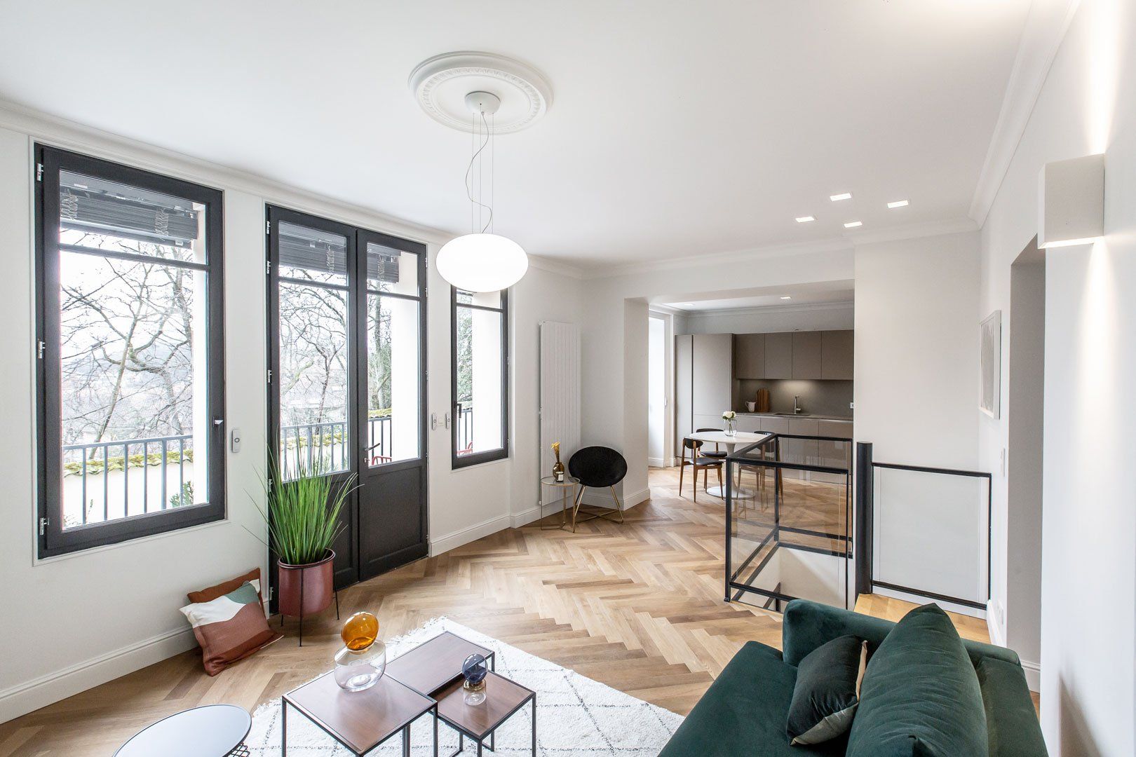 Espace salon cuisine ouvert