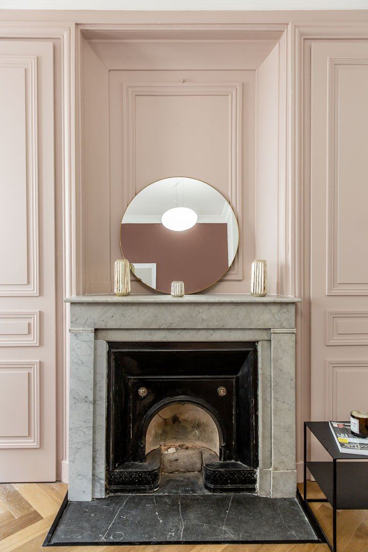 Décoration de la cheminée de la chambre